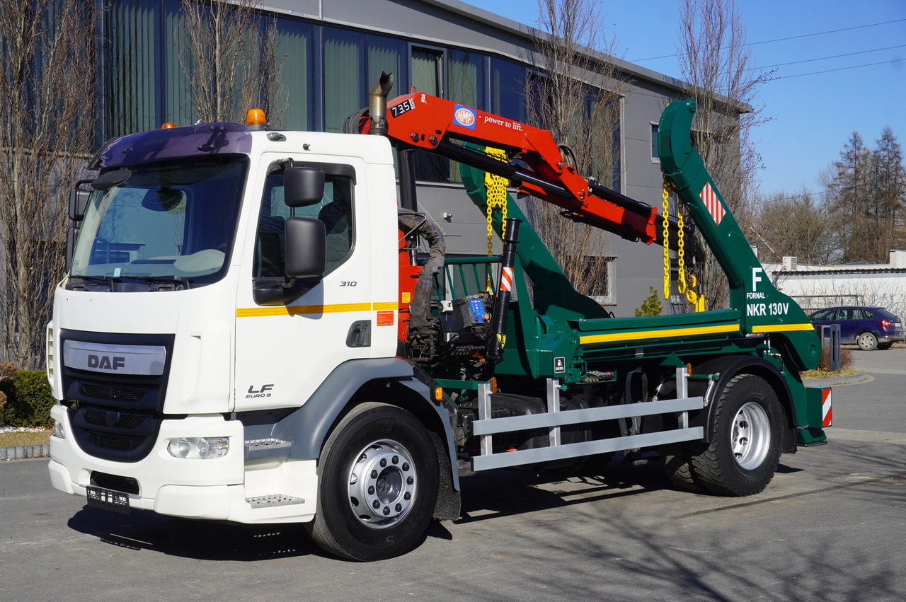 DAF LF 18.310 E6 / Skip loader Fornal NKR 130V / HDS HMF 735 K2 / Manual gearbox - Kamion za utovaranje kontejnera, Kamion sa dizalicom: slika 1 DAF LF 18.310 E6 / Skip loader Fornal NKR 130V / HDS HMF 735 K2 / Manual gearbox - Kamion za utovaranje kontejnera, Kamion sa dizalicom: slika 1