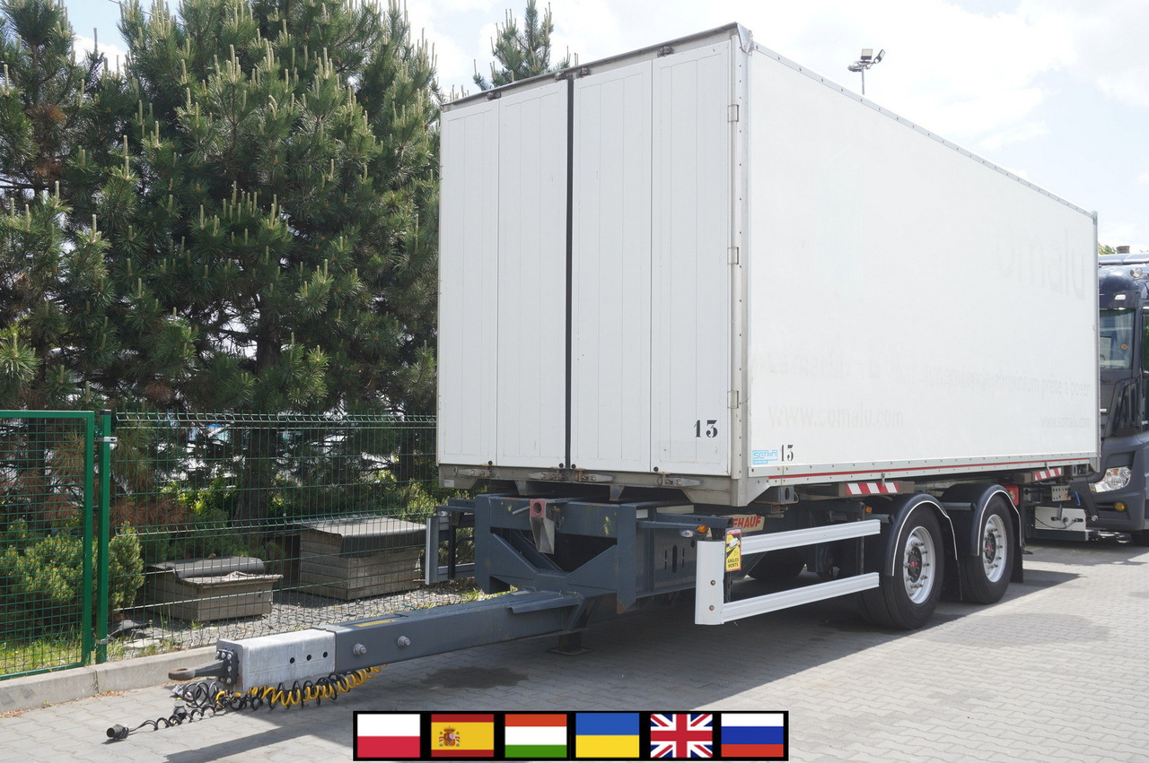 Prikolica sa zatvorenim sandukom Fruehauf passthrough box trailer 18 EPAL / 2021 / SAF axles: slika 1