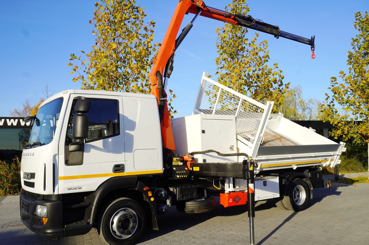 IVECO Eurocargo 120E18 Crane Palfinger / 3-way tipper / sleeper cab - Kamion sa tovarnim sandukom, Kamion sa dizalicom: slika 3 IVECO Eurocargo 120E18 Crane Palfinger / 3-way tipper / sleeper cab - Kamion sa tovarnim sandukom, Kamion sa dizalicom: slika 3