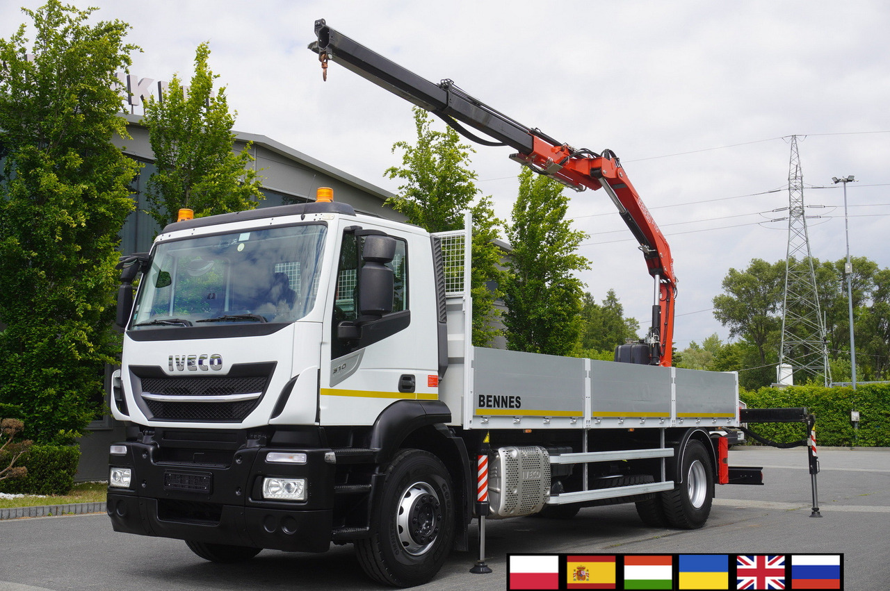 Iveco Stralis 310 / 34 tho km !!! / FASSI 4 Tons 400 MTH! / Flatbed - Kamion sa tovarnim sandukom, Kamion sa dizalicom: slika 1 Iveco Stralis 310 / 34 tho km !!! / FASSI 4 Tons 400 MTH! / Flatbed - Kamion sa tovarnim sandukom, Kamion sa dizalicom: slika 1