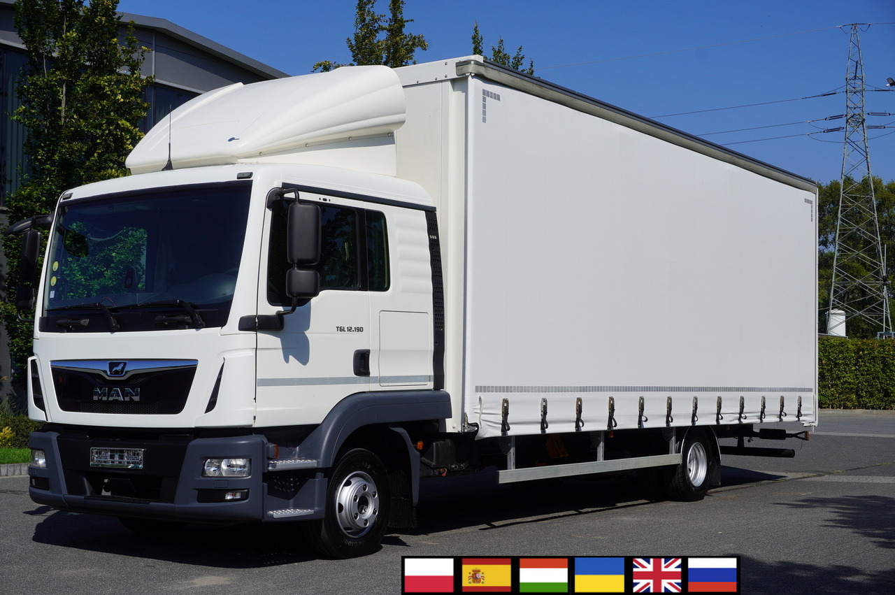 MAN TGL 12.190 / Curtainsider 19 EPAL / Sleeper cab - Kamion sa ceradom: slika 1 MAN TGL 12.190 / Curtainsider 19 EPAL / Sleeper cab - Kamion sa ceradom: slika 1