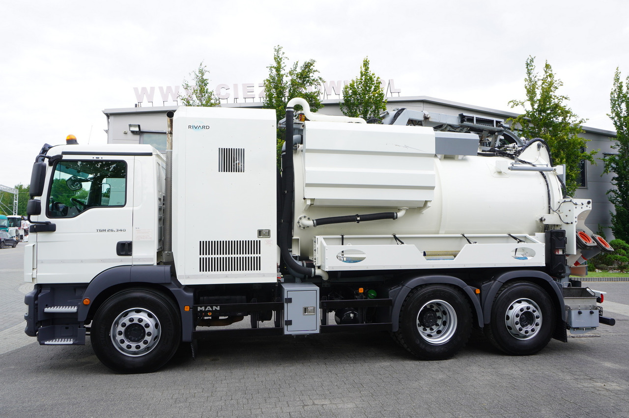 Vakuumska cisterna MAN TGM 26.340 E6 / RIVARD sewage cleaner 11.8 m3 / 170 tho. km / steered axle: slika 6