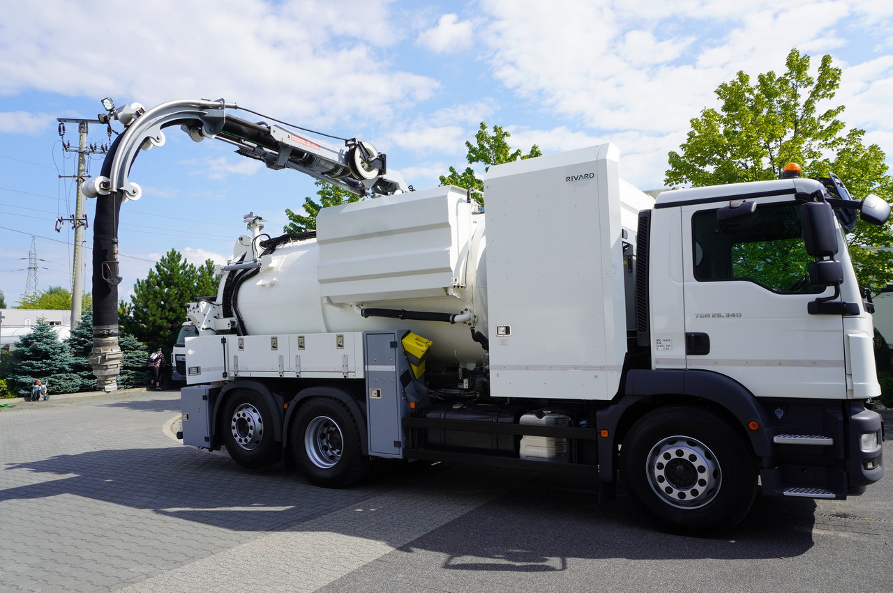 Vakuumska cisterna MAN TGM 26.340 E6 / RIVARD sewage cleaner 11.8 m3 / 170 tho. km / steered axle: slika 8
