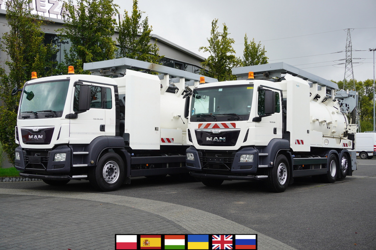 MAN TGS 26.360 E6 / RIVARD sewage cleaner 18 m3 / 180 tho. km / steering axle / 2 units - Vakuumska cisterna: slika 1 MAN TGS 26.360 E6 / RIVARD sewage cleaner 18 m3 / 180 tho. km / steering axle / 2 units - Vakuumska cisterna: slika 1