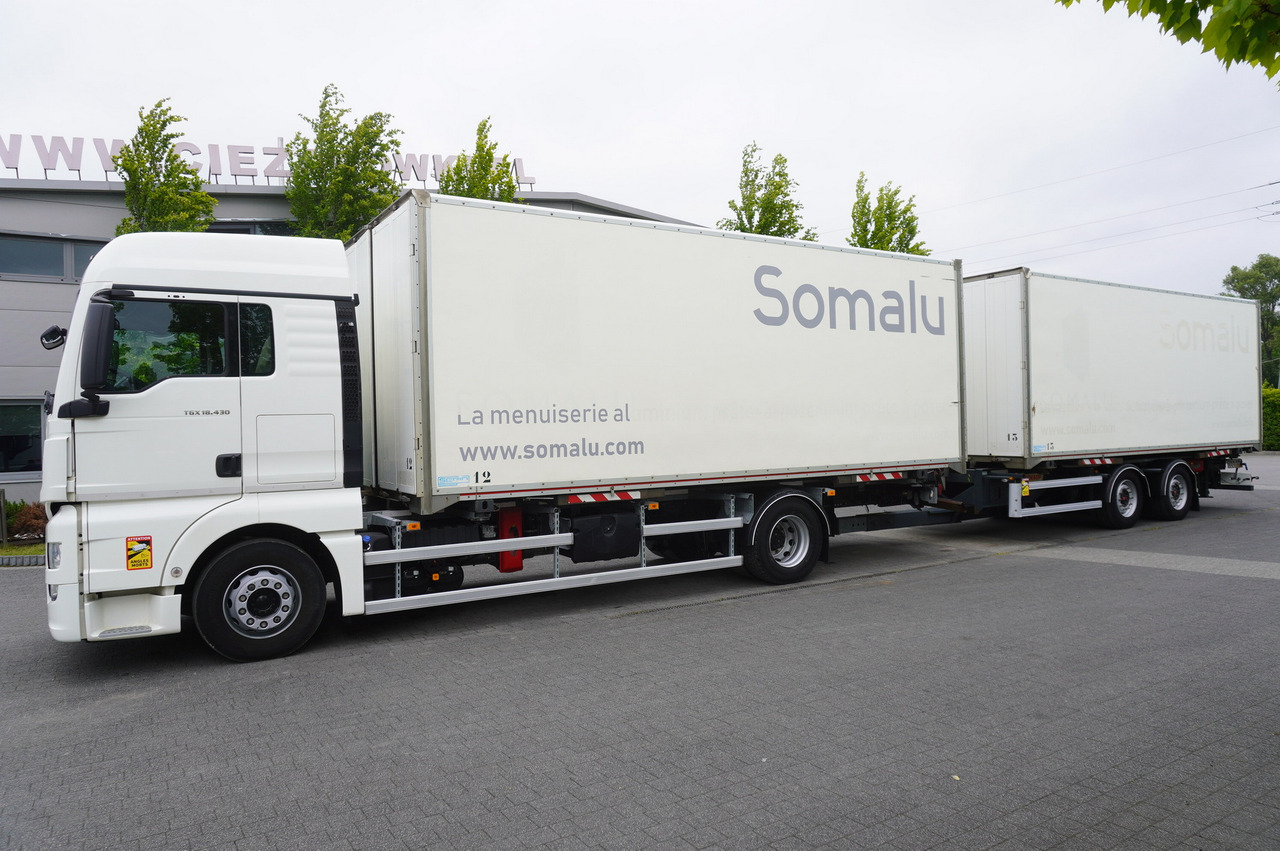 MAN TGX 18.430 / 18 EPAL box / Fruehauf 18 EPAL box trailer / 2021 - Kamion sa zatvorenim sandukom: slika 2 MAN TGX 18.430 / 18 EPAL box / Fruehauf 18 EPAL box trailer / 2021 - Kamion sa zatvorenim sandukom: slika 2