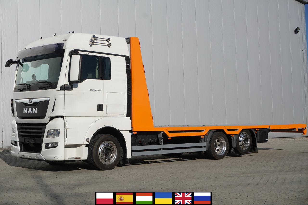 MAN TGX 26.500 6x2 E6 / NEW Tow truck superstructure 8.75 m / steered axle - Kamion za prevoz automobila: slika 1 MAN TGX 26.500 6x2 E6 / NEW Tow truck superstructure 8.75 m / steered axle - Kamion za prevoz automobila: slika 1