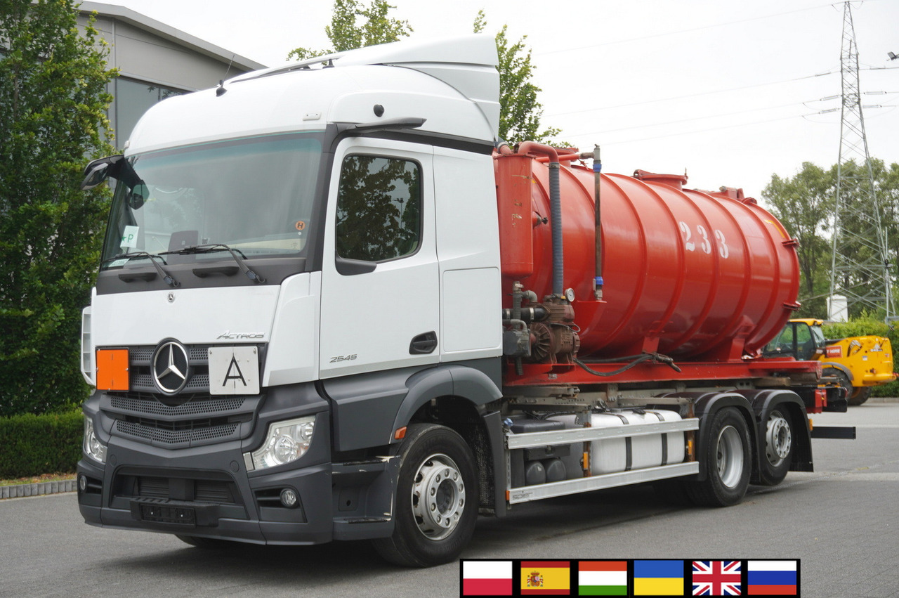 MERCEDES-BENZ Actros 2545 6 × 2 MP5 / NEW septic barrel 13000 L - Kamion cisterna: slika 1 MERCEDES-BENZ Actros 2545 6 × 2 MP5 / NEW septic barrel 13000 L - Kamion cisterna: slika 1
