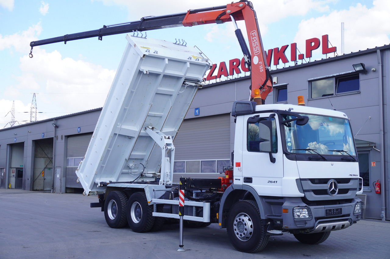 MERCEDES-BENZ Actros 2641 6×4 E5 / Crane / Dumper / 110000 km! - Kamion sa tovarnim sandukom, Kamion sa dizalicom: slika 1 MERCEDES-BENZ Actros 2641 6×4 E5 / Crane / Dumper / 110000 km! - Kamion sa tovarnim sandukom, Kamion sa dizalicom: slika 1