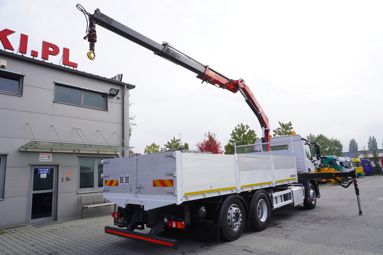 MERCEDES-BENZ Antos 2540 / Flatbed 15 EPAL / Fassi F165 / 6.1 t / 8 m reach / remote control / rotator / 1600 MTH / steered axle - Kamion sa dizalicom: slika 3 MERCEDES-BENZ Antos 2540 / Flatbed 15 EPAL / Fassi F165 / 6.1 t / 8 m reach / remote control / rotator / 1600 MTH / steered axle - Kamion sa dizalicom: slika 3