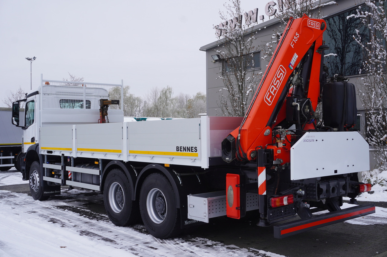 MERCEDES-BENZ Arocs 2633 flatbed truck / Crane FASSI F155A.0.23 / REMOTE CONTROL / 230,000 km - Kamion sa tovarnim sandukom, Kamion sa dizalicom: slika 3 MERCEDES-BENZ Arocs 2633 flatbed truck / Crane FASSI F155A.0.23 / REMOTE CONTROL / 230,000 km - Kamion sa tovarnim sandukom, Kamion sa dizalicom: slika 3