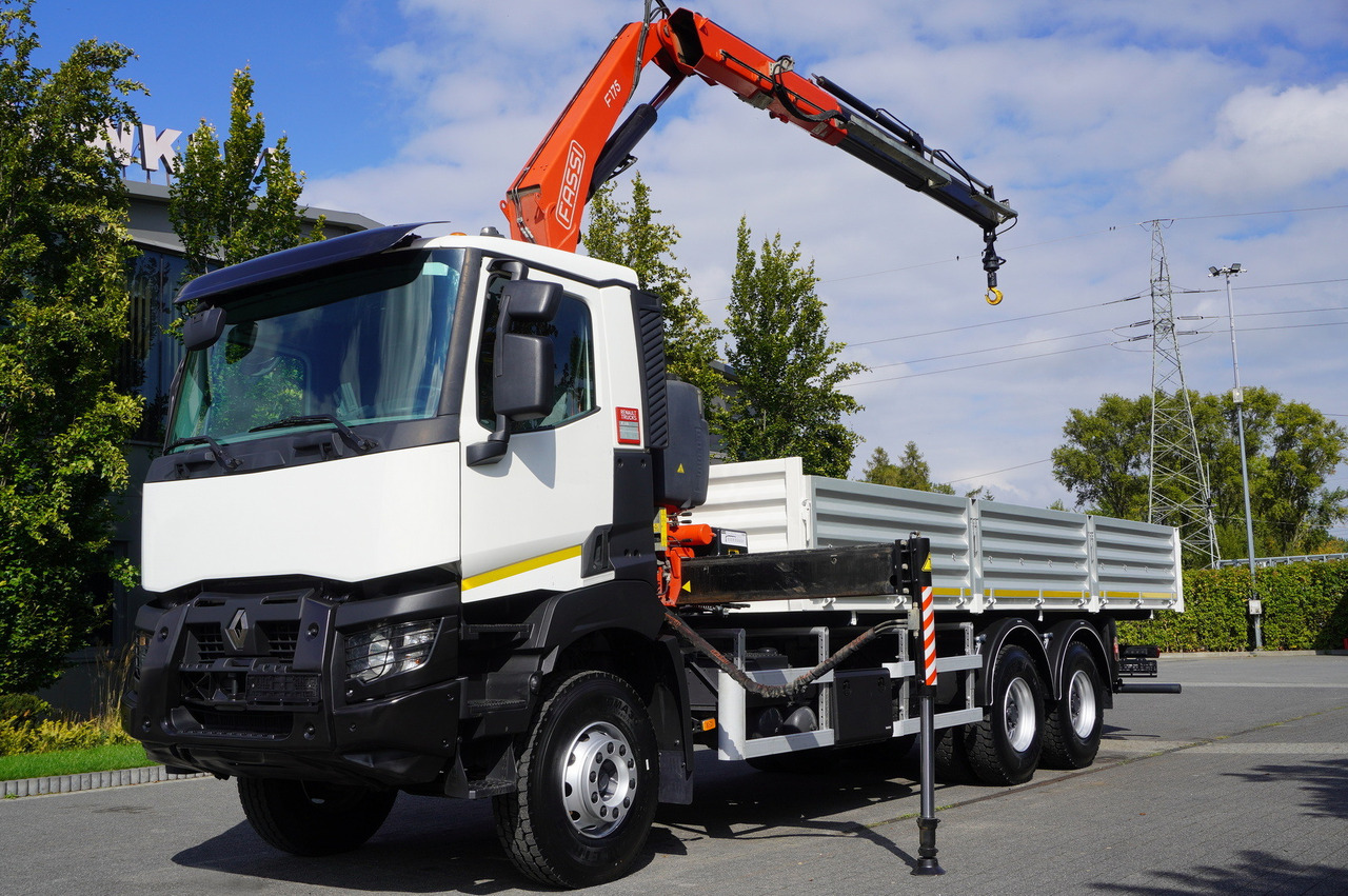 RENAULT K380 6×4 / FASSI F175 crane 7.85 t / 120 thousand km! / 2-sided tipper - Istovarivač, Kamion sa dizalicom: slika 4 RENAULT K380 6×4 / FASSI F175 crane 7.85 t / 120 thousand km! / 2-sided tipper - Istovarivač, Kamion sa dizalicom: slika 4