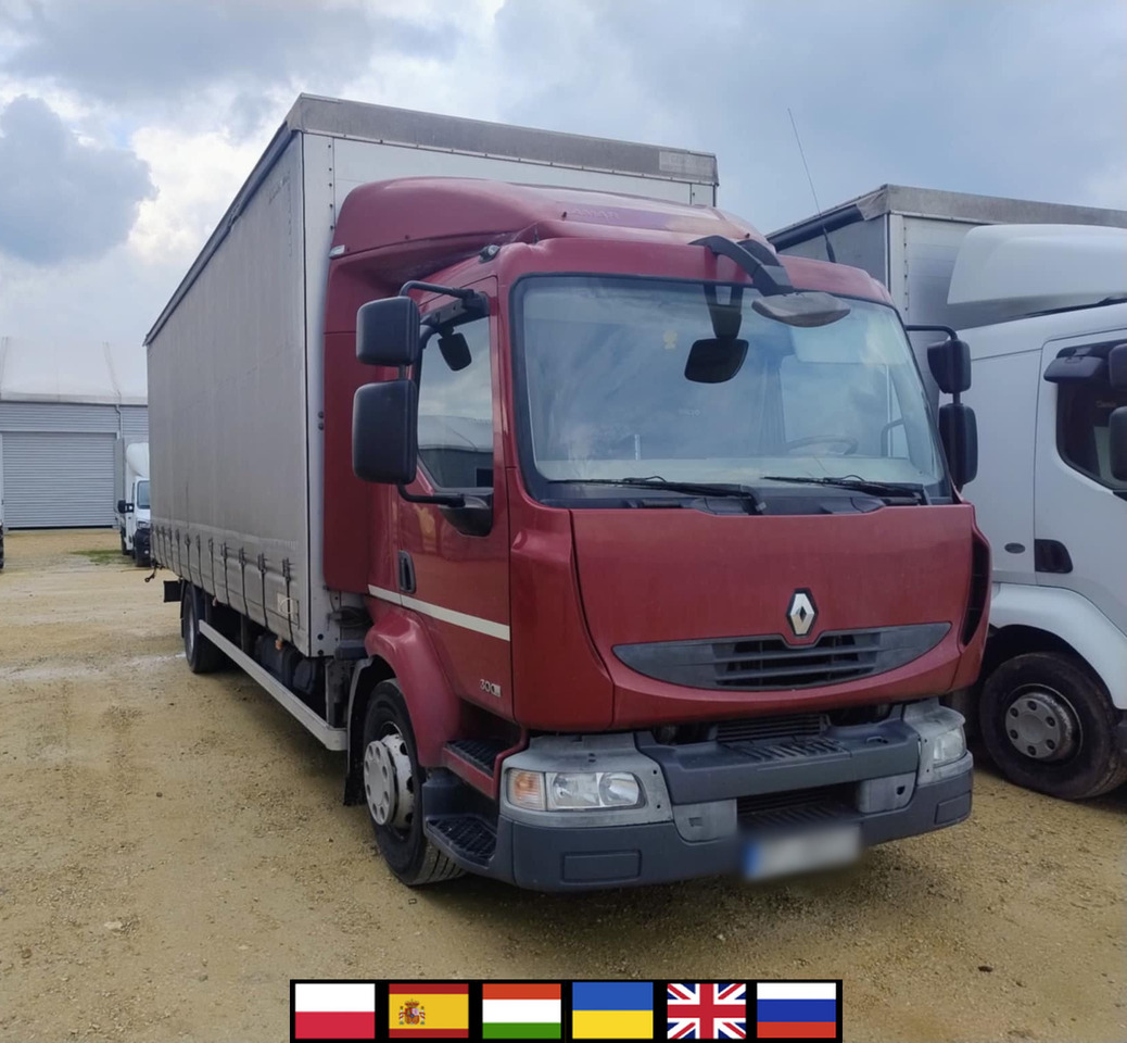 RENAULT Midlum 300 / Curtain 18 EPAL / Sleeping cab - Kamion sa ceradom: slika 1 RENAULT Midlum 300 / Curtain 18 EPAL / Sleeping cab - Kamion sa ceradom: slika 1
