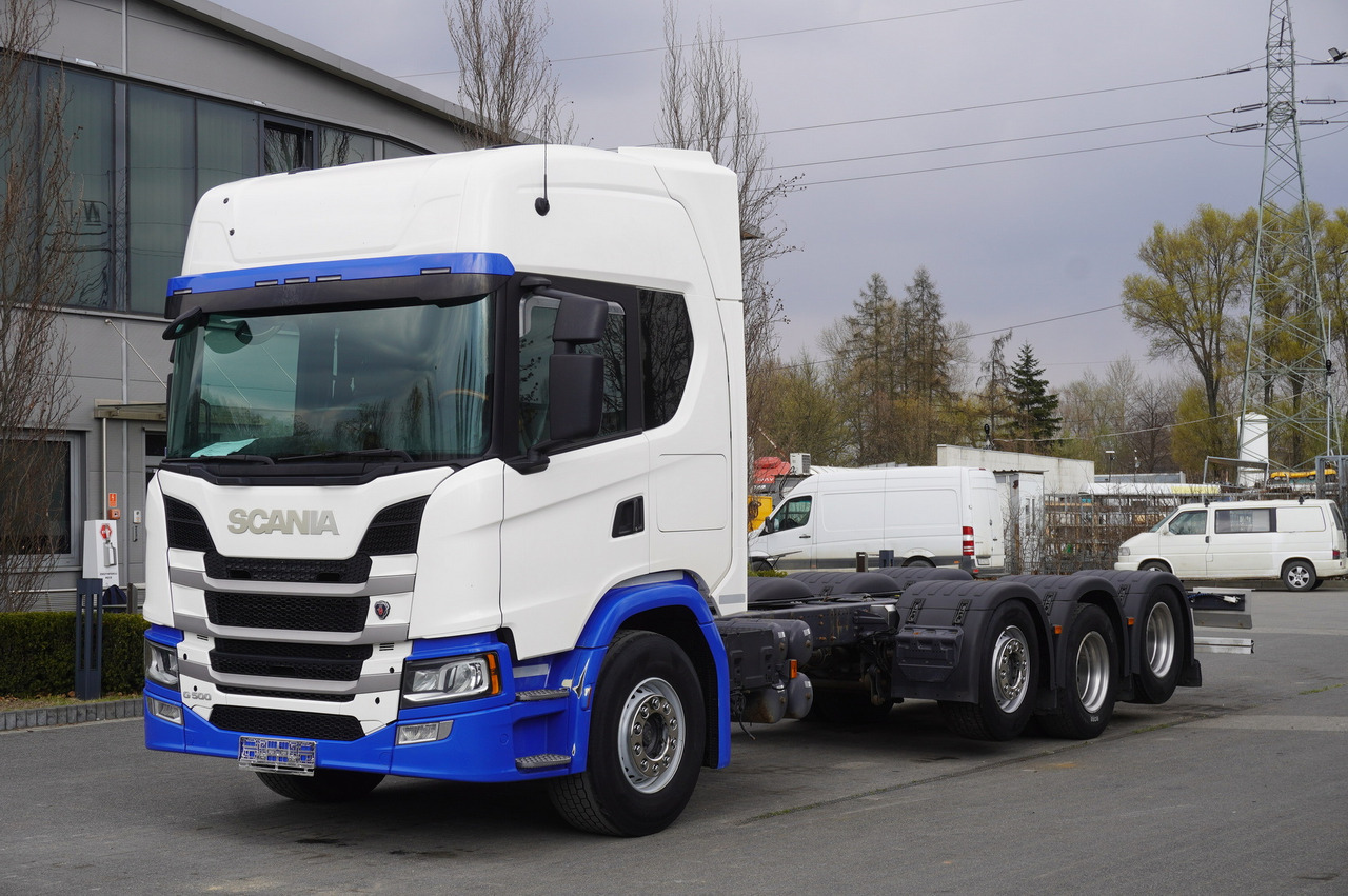 SCANIA G500 8x2 / 2nd axis steered / Chassis 8.35 m / 2021 - Kamion sa golom šasijom i zatvorenom kabinom: slika 1 SCANIA G500 8x2 / 2nd axis steered / Chassis 8.35 m / 2021 - Kamion sa golom šasijom i zatvorenom kabinom: slika 1