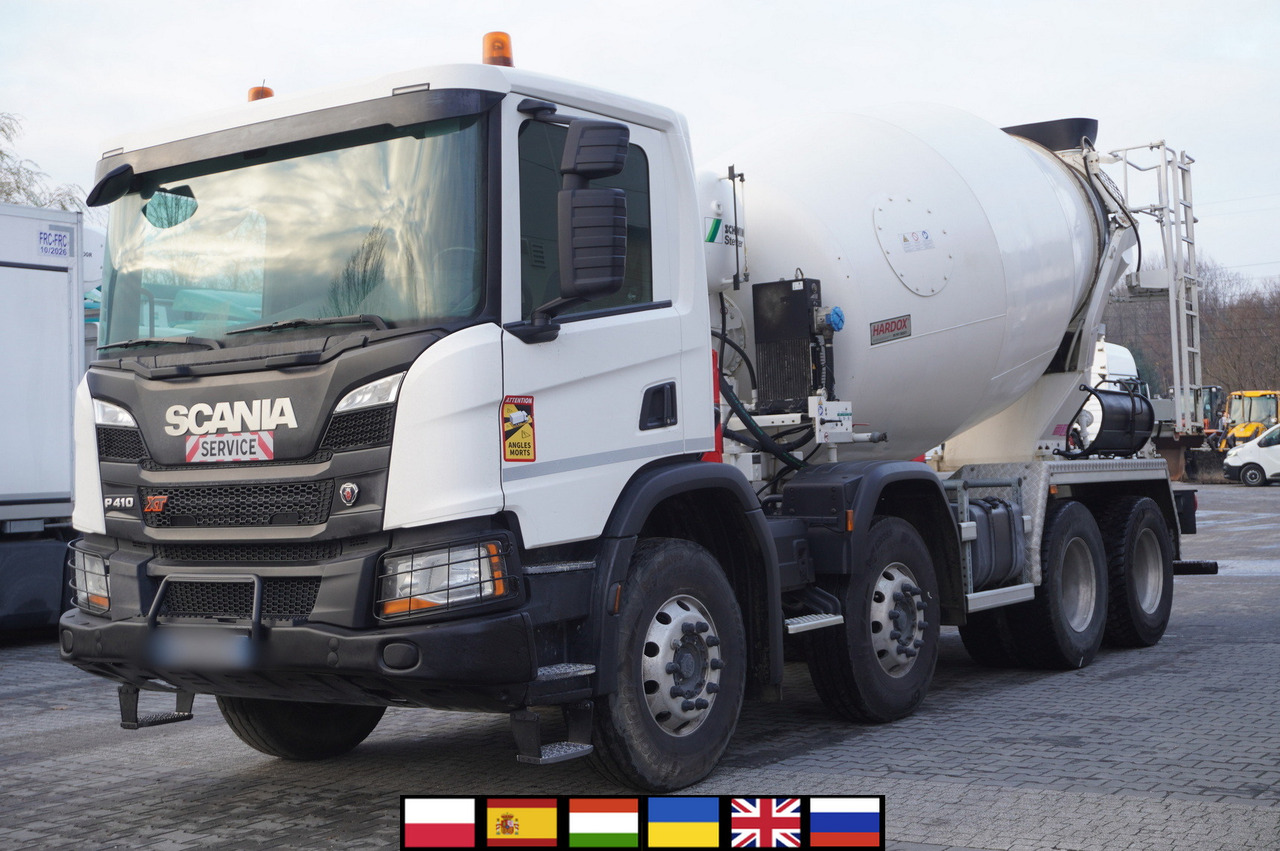 SCANIA P410 XT 8x4 / 80 tho. km!!! / SCHWING-STATTER AM 9 FHC 9 m3 concrete mixer - Mikser za beton: slika 1 SCANIA P410 XT 8x4 / 80 tho. km!!! / SCHWING-STATTER AM 9 FHC 9 m3 concrete mixer - Mikser za beton: slika 1