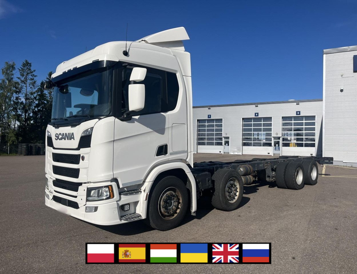 SCANIA R 540 B8x4NB / Truck chassis / Sleeper cab - Kamion sa dizalicom: slika 1 SCANIA R 540 B8x4NB / Truck chassis / Sleeper cab - Kamion sa dizalicom: slika 1