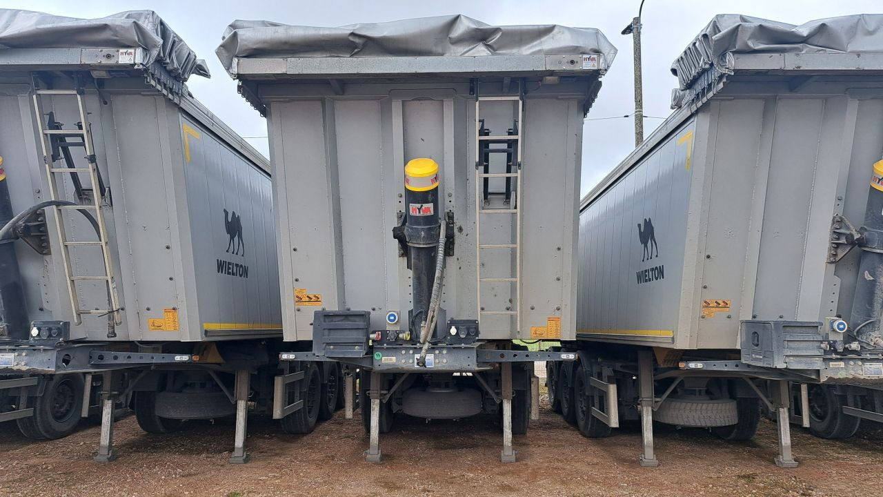 WIELTON NW-3 / weight 6.2 t / capacity 38m3 / Electrically folded roof / Teflon / 20 units, 2022 - Poluprikolica istovarivača: slika 2 WIELTON NW-3 / weight 6.2 t / capacity 38m3 / Electrically folded roof / Teflon / 20 units, 2022 - Poluprikolica istovarivača: slika 2