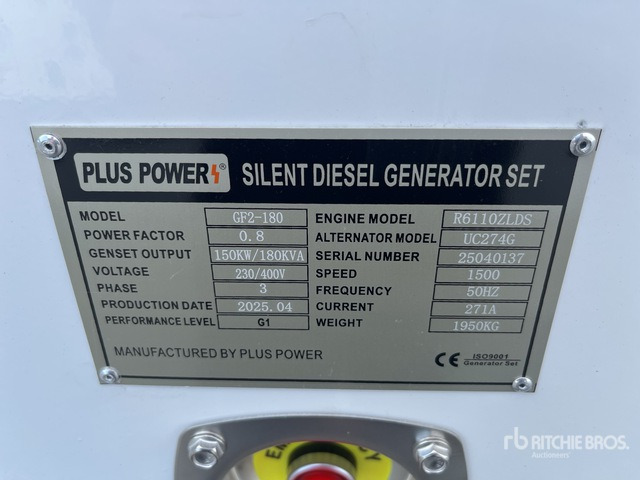 2025 Plus Power GF2-180 (Unused) Generator Set - Set generatora: slika 4 2025 Plus Power GF2-180 (Unused) Generator Set - Set generatora: slika 4
