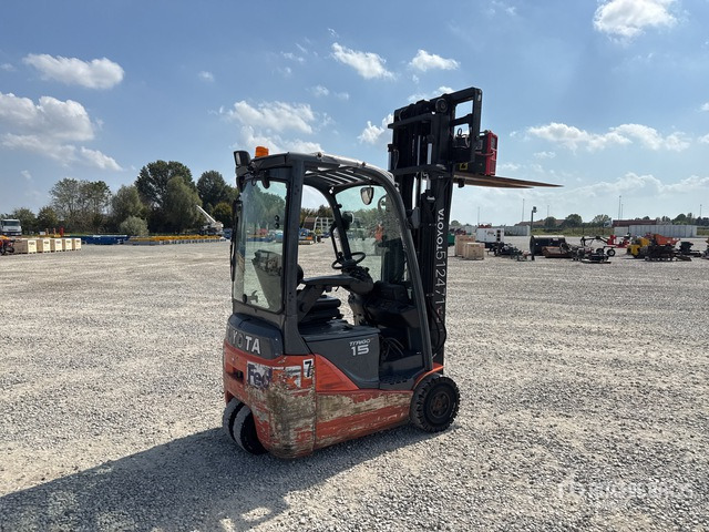 2017 Toyota 8FBET15 1500 kg Electric Forklift - Električni viljuškar: slika 4 2017 Toyota 8FBET15 1500 kg Electric Forklift - Električni viljuškar: slika 4