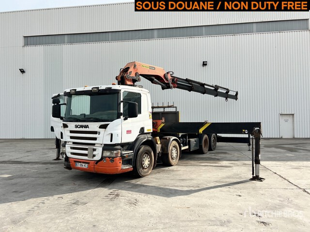 2005 Scania P380 2005 Palfinger PK 56002 18290 k ... Flatbed Truck with Crane - Kamion sa tovarnim sandukom, Kamion sa dizalicom: slika 1 2005 Scania P380 2005 Palfinger PK 56002 18290 k ... Flatbed Truck with Crane - Kamion sa tovarnim sandukom, Kamion sa dizalicom: slika 1