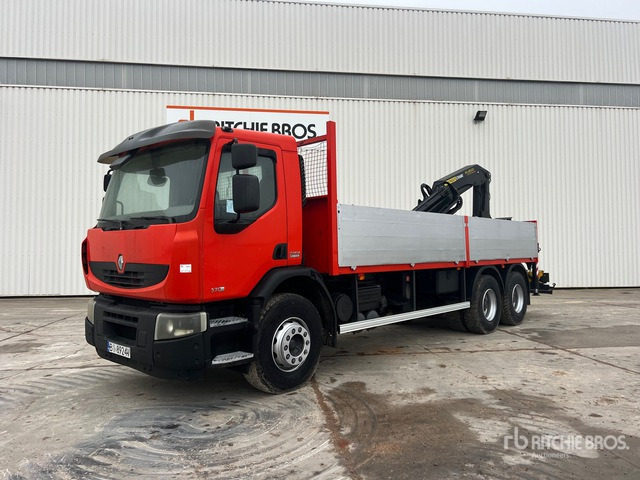 2007 Renault Premium 370DXI 2007 Palfinger PK18500 8000 kg ... Flatbed Truck with Crane - Kamion sa tovarnim sandukom, Kamion sa dizalicom: slika 1 2007 Renault Premium 370DXI 2007 Palfinger PK18500 8000 kg ... Flatbed Truck with Crane - Kamion sa tovarnim sandukom, Kamion sa dizalicom: slika 1