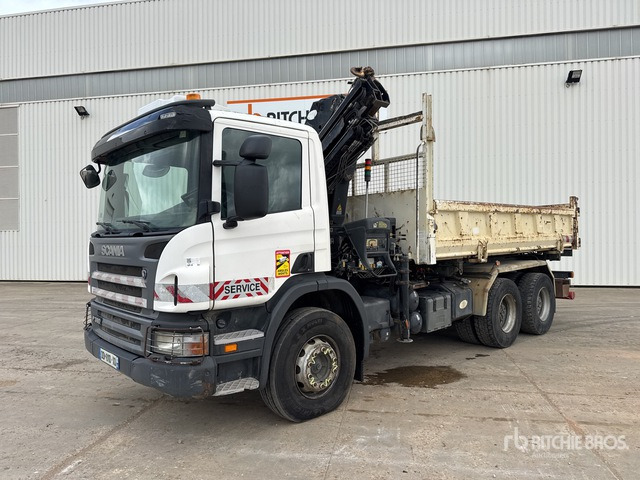 2008 Scania P380 2008 Hiab 166E-3 HIPRO 5700 kg ... Dump Truck with Crane - Istovarivač, Kamion sa dizalicom: slika 2 2008 Scania P380 2008 Hiab 166E-3 HIPRO 5700 kg ... Dump Truck with Crane - Istovarivač, Kamion sa dizalicom: slika 2