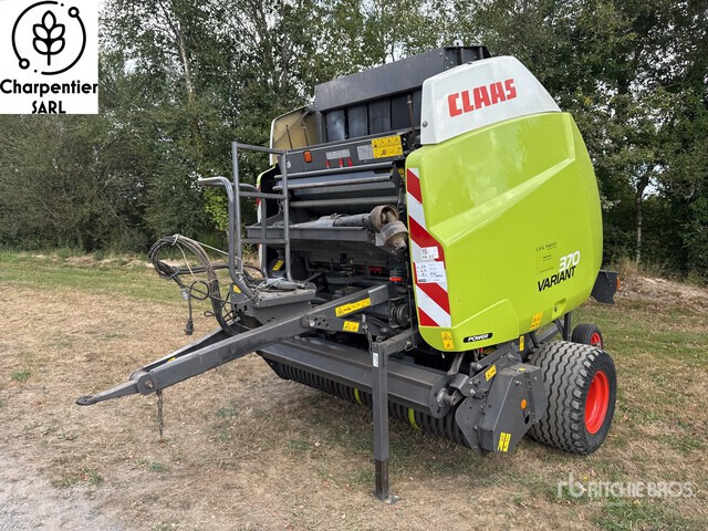 2014 Claas Variant 370 Presse A Balles Rondes 1 Essieu S/A Round Baler - Balirka za okrugle bale: slika 1 2014 Claas Variant 370 Presse A Balles Rondes 1 Essieu S/A Round Baler - Balirka za okrugle bale: slika 1