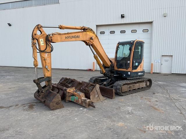 2014 Hyundai R80CR-9 Mini-Pelle Mini Excavator: <6.6t - Mini bager: slika 1 2014 Hyundai R80CR-9 Mini-Pelle Mini Excavator: <6.6t - Mini bager: slika 1