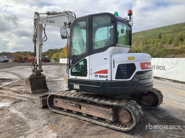 2013 Bobcat E80 EA Tracked Excavator - Bager guseničar: slika 4 2013 Bobcat E80 EA Tracked Excavator - Bager guseničar: slika 4
