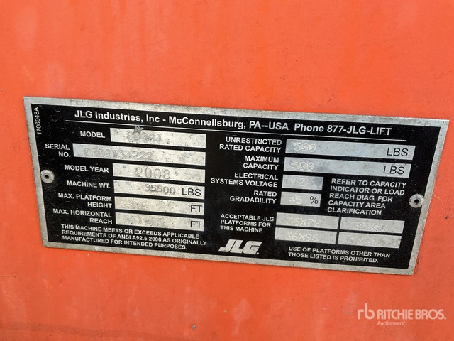 2008 JLG 800AJ 4WD Diesel Articulating Boom Lift - Zglobna platforma: slika 3 2008 JLG 800AJ 4WD Diesel Articulating Boom Lift - Zglobna platforma: slika 3