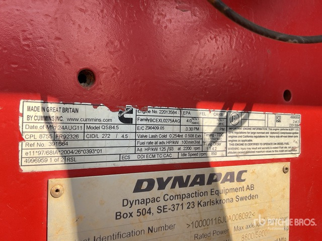 2011 Dynapac CA302PD Smooth Drum Compactor - Kompaktor: slika 5 2011 Dynapac CA302PD Smooth Drum Compactor - Kompaktor: slika 5