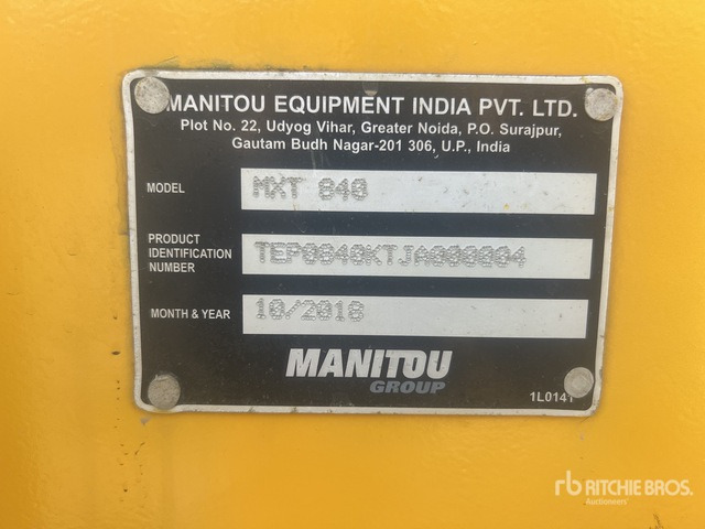 2018 Manitou MXT840 - Teleskopski upravljač: slika 4 2018 Manitou MXT840 - Teleskopski upravljač: slika 4