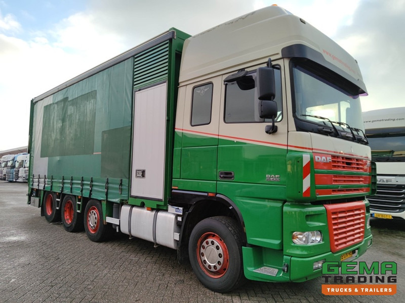 DAF FAK XF95.430 8x2 Super spacecab Euro3 - CurtainSider 7.31m + Ramp 16T - MachineTransporter - 6 Persons (V558) - Kamion za prevoz automobila: slika 3 DAF FAK XF95.430 8x2 Super spacecab Euro3 - CurtainSider 7.31m + Ramp 16T - MachineTransporter - 6 Persons (V558) - Kamion za prevoz automobila: slika 3