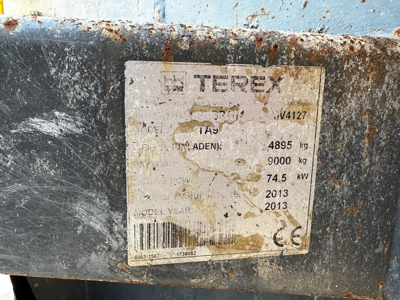 Terex 9 Ton 4X4 Mini Dumper *3711 Hours* - Mini kiper: slika 5 Terex 9 Ton 4X4 Mini Dumper *3711 Hours* - Mini kiper: slika 5