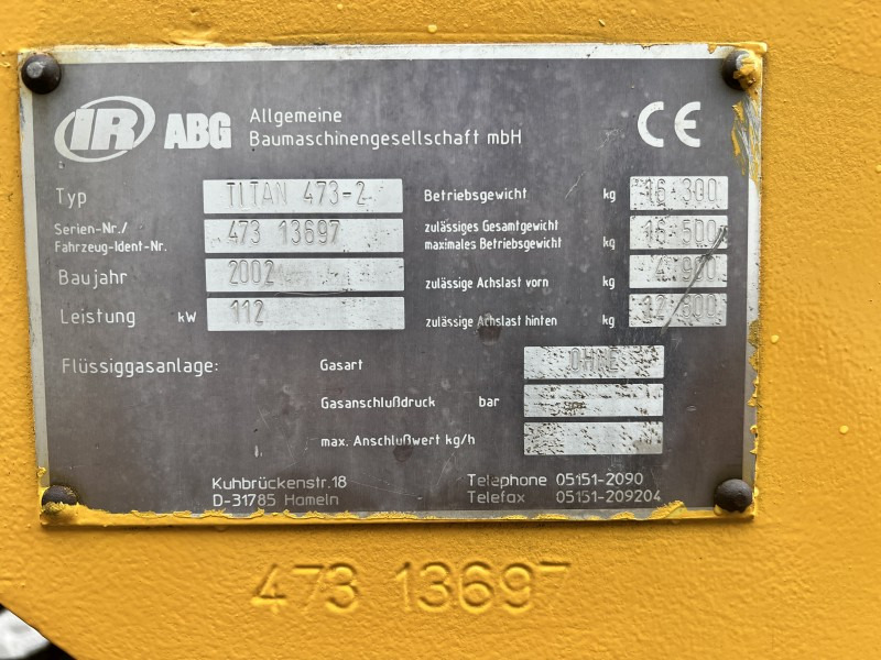 Asfaltni finišer ABG-Volvo Titan 473-2 (108591): slika 7
