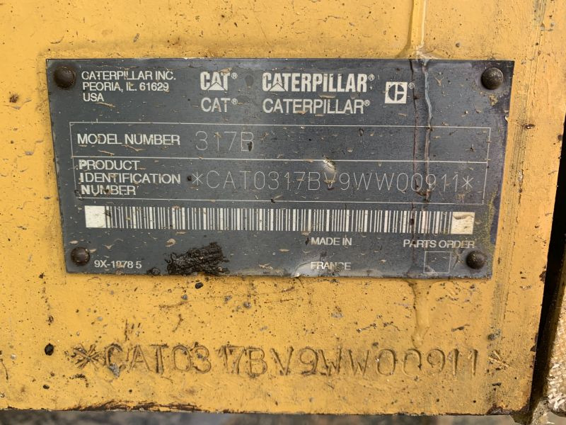 Bager guseničar Caterpillar 317B (110380): slika 7