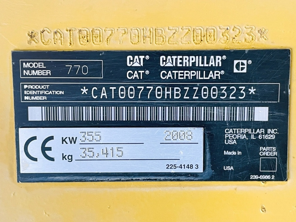 Caterpillar 770 (4038) - Kiper sa krutom šasijom/ Kiper za kamen: slika 3 Caterpillar 770 (4038) - Kiper sa krutom šasijom/ Kiper za kamen: slika 3