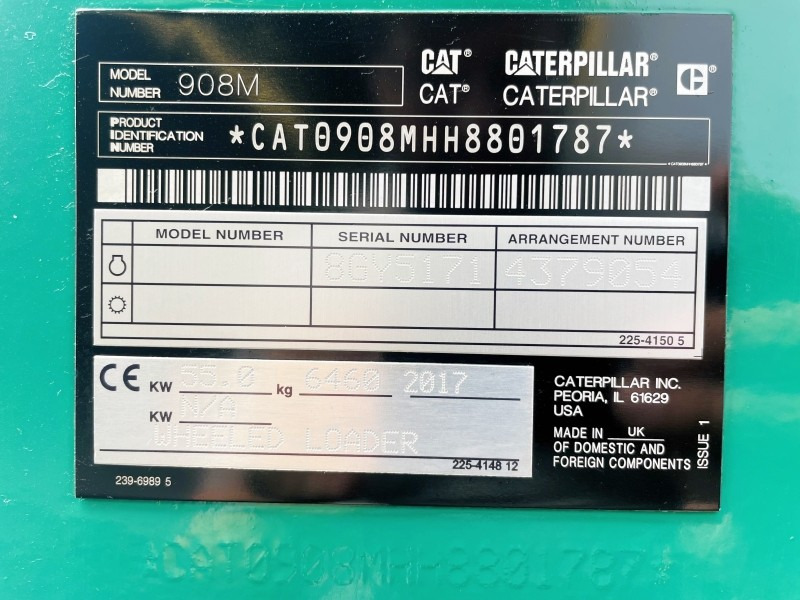 Caterpillar 908M (3637) - Utovarivač točkaš: slika 3 Caterpillar 908M (3637) - Utovarivač točkaš: slika 3