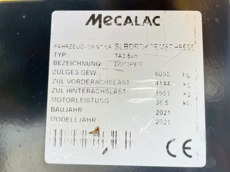 Mecalac TA3.5 SH (3748) - Mini kiper: slika 4 Mecalac TA3.5 SH (3748) - Mini kiper: slika 4