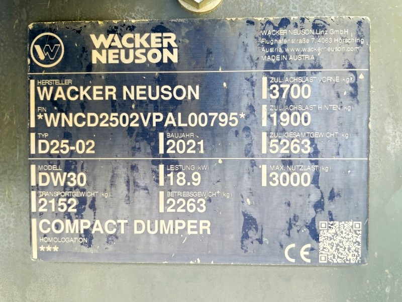 Neuson DW30 (3843) - Mini kiper: slika 3 Neuson DW30 (3843) - Mini kiper: slika 3