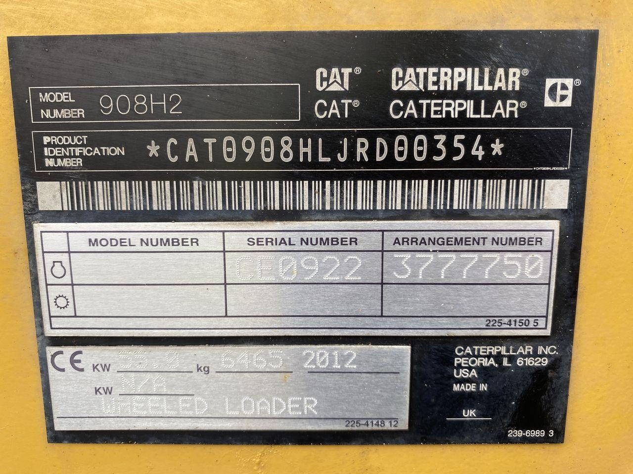 Zglobni utovarivač Caterpillar 908 H2: slika 10