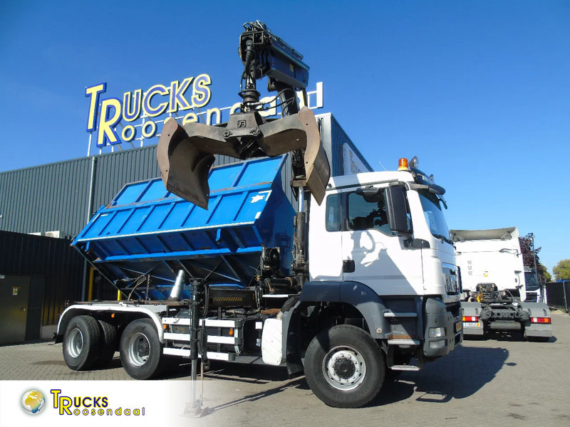 MAN TGS 26.400 + 6x6 + HIAB 166 E3 HIPRO + 3SIDE TIPPER - Kamion sa dizalicom: slika 1 MAN TGS 26.400 + 6x6 + HIAB 166 E3 HIPRO + 3SIDE TIPPER - Kamion sa dizalicom: slika 1