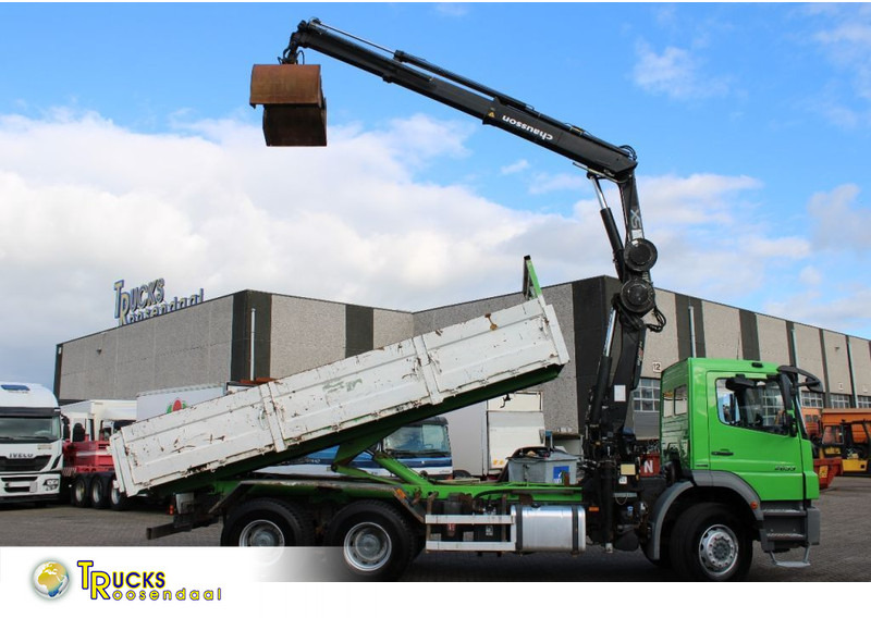 Mercedes-Benz Axor 2633 + TIPPER + HIAB 144 + REMOTE + MANUAL + 6x4 - Istovarivač, Kamion sa dizalicom: slika 1 Mercedes-Benz Axor 2633 + TIPPER + HIAB 144 + REMOTE + MANUAL + 6x4 - Istovarivač, Kamion sa dizalicom: slika 1