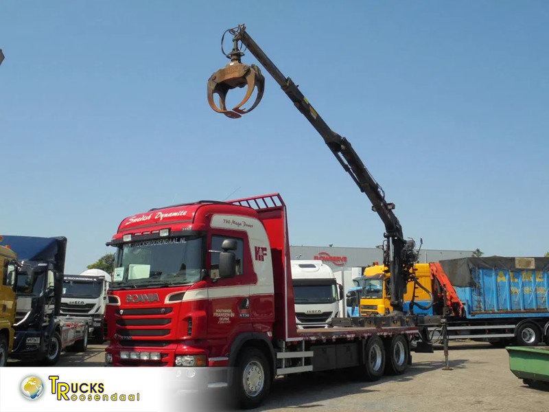 Scania R730 V8 + Euro 5 + Loglift 115Z + 6X4 - Kamion sa tovarnim sandukom: slika 1 Scania R730 V8 + Euro 5 + Loglift 115Z + 6X4 - Kamion sa tovarnim sandukom: slika 1