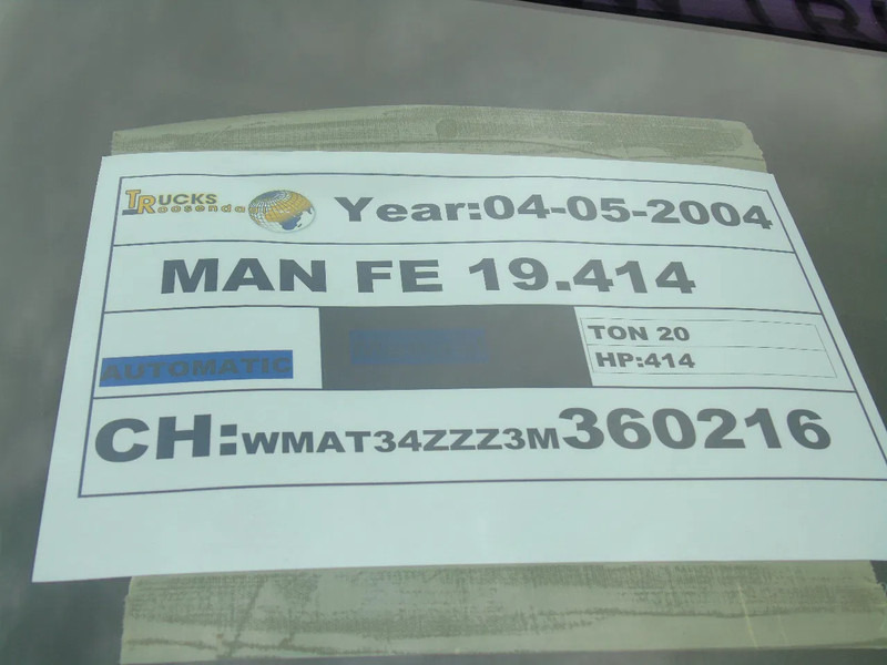 MAN FE 19.414 + MANUAL + 4X4 +EURO 2 !!!!!!!!!!! - Tegljač: slika 4 MAN FE 19.414 + MANUAL + 4X4 +EURO 2 !!!!!!!!!!! - Tegljač: slika 4