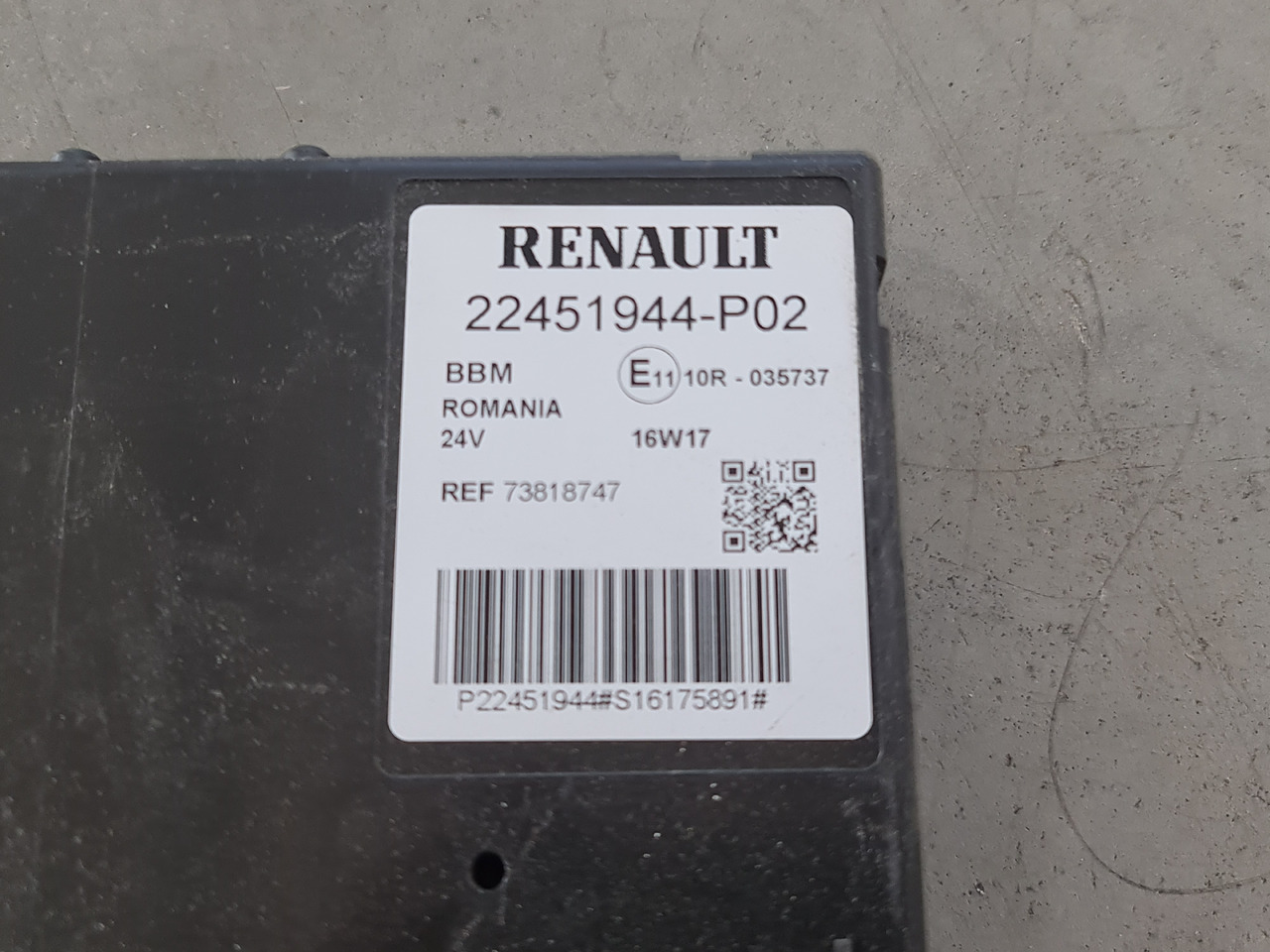 RENAULT RANGE T / BBM CONTROL UNIT / 22451944 P02 - Upravljačka jedinica: slika 4 RENAULT RANGE T / BBM CONTROL UNIT / 22451944 P02 - Upravljačka jedinica: slika 4