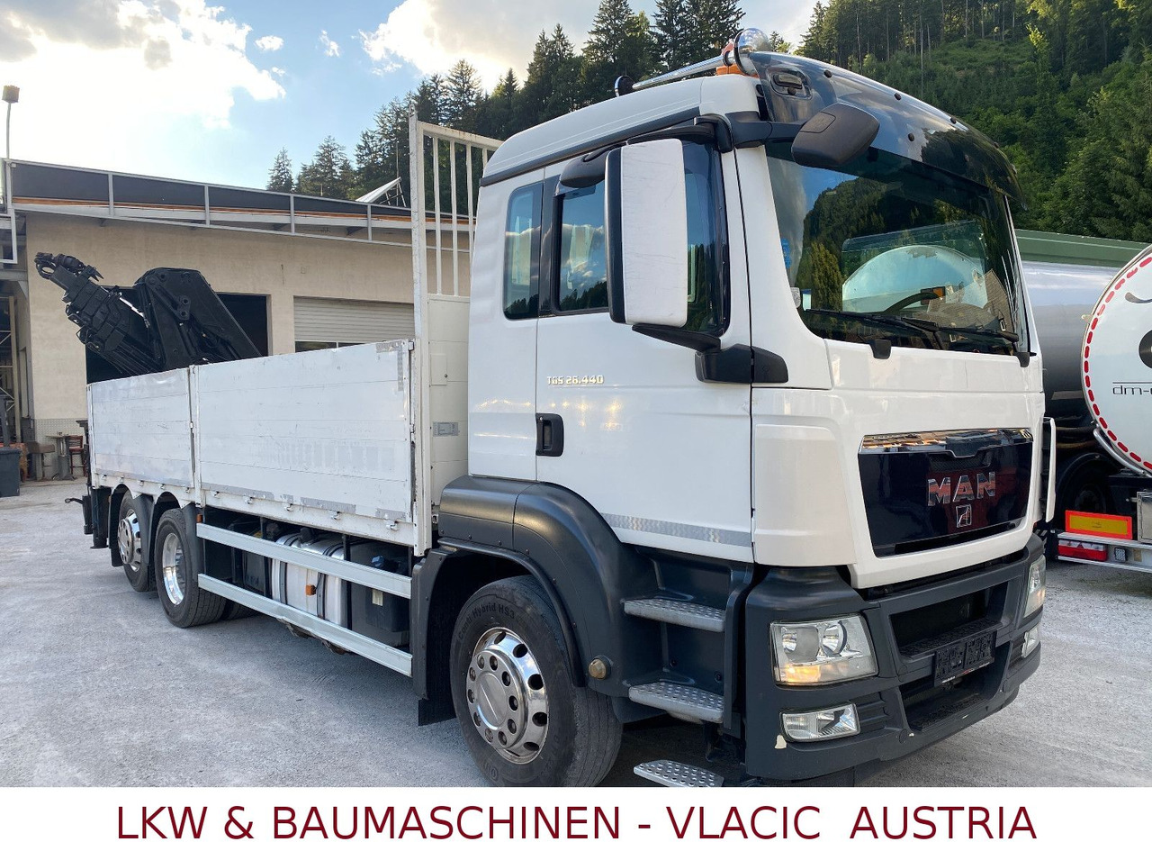 MAN 26.440 mit Kran HIAB 166 5XHydraulikauschub - Kamion sa tovarnim sandukom, Kamion sa dizalicom: slika 2 MAN 26.440 mit Kran HIAB 166 5XHydraulikauschub - Kamion sa tovarnim sandukom, Kamion sa dizalicom: slika 2