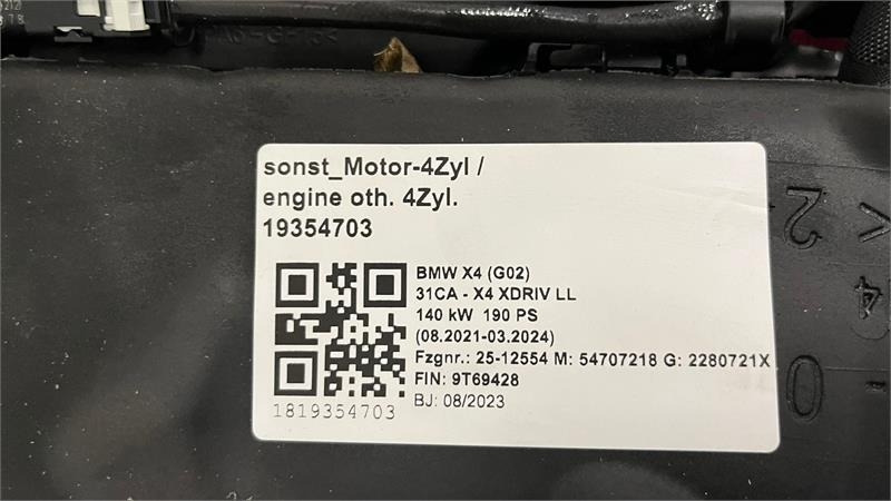 BMW Motor B47D20B ny komplet motor - Motor za Automobil: slika 2 BMW Motor B47D20B ny komplet motor - Motor za Automobil: slika 2