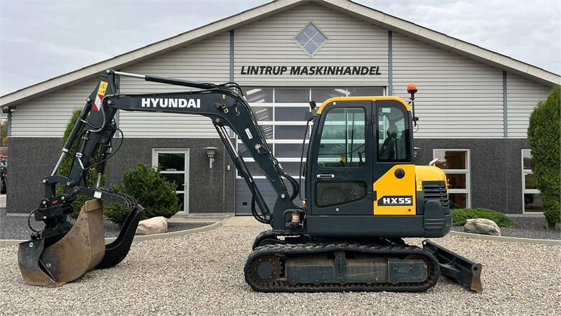 Hyundai HX55 Med Hydrema skifte og centralsmørring og grab  - Mini bager: slika 1 Hyundai HX55 Med Hydrema skifte og centralsmørring og grab  - Mini bager: slika 1