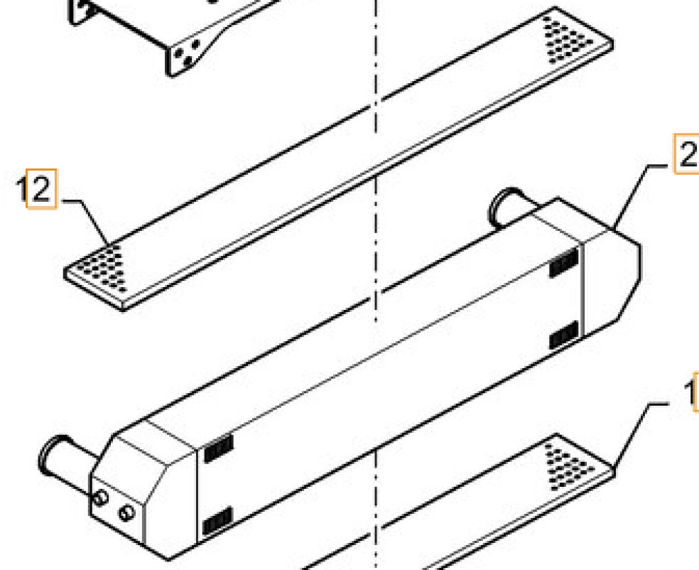 Case 11LQ-35052 - 11LQ35051 - Hladnjak za Građevinska mašina: slika 1 Case 11LQ-35052 - 11LQ35051 - Hladnjak za Građevinska mašina: slika 1