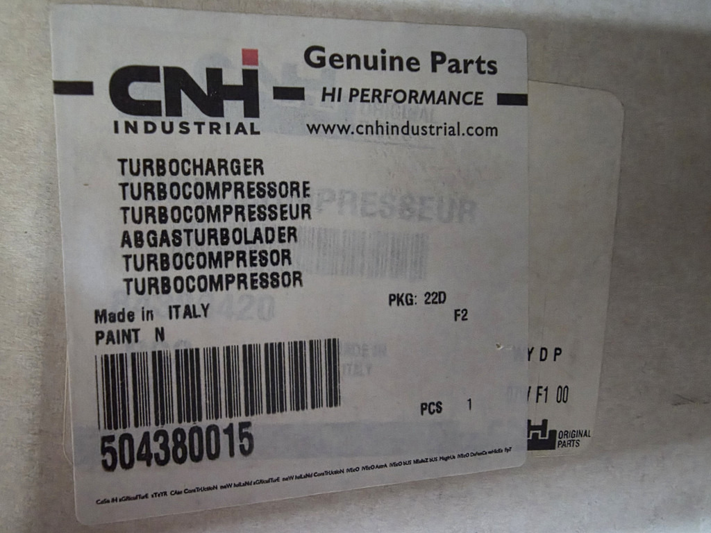 Case 504380015 - Turbo za Građevinska mašina: slika 4 Case 504380015 - Turbo za Građevinska mašina: slika 4